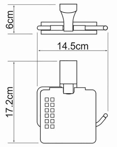 Держатель для туалетной бумаги Wasserkraft Leine K-5025WHITE