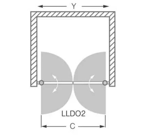 Душевая дверь Roth (Roltechnik) Lega Line LLDO2