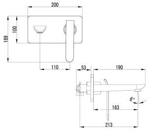 Смеситель встраиваемый Lemark Melange LM4926CW (1 функция)