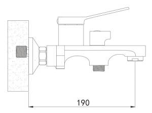 Смеситель для ванны Shevanik S6202