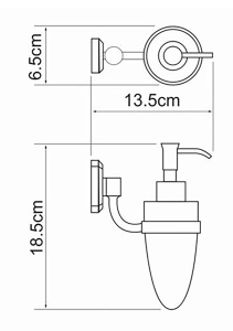 Дозатор для жидкого мыла Wasserkraft Oder K-3099