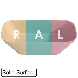 Ванна из искусственного камня Whitecross Clover RAL матовый Solid Surface