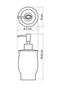 Дозатор для жидкого мыла Wasserkraft C183