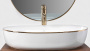 Умывальник Rea Cleo White Gold Edge
