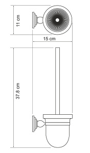 Ершик для унитаза Wasserkraft Ammer K-7027
