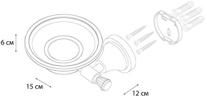Мыльница Fixsen Crystal SF-35008