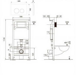 Система инсталляции для унитаза TECEspring S300513
