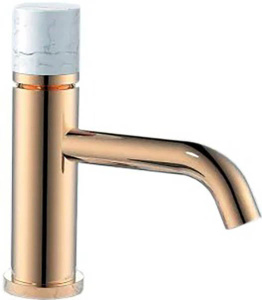 Смеситель для умывальника Boheme Stick 121-G-MR-W Gold White