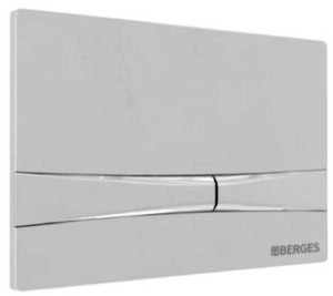 Кнопка для инсталляции Berges Novum F2 040052 / F3 040053, сатин (хром матовый)