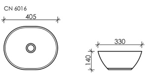 Умывальник CeramicaNova Element CN6016