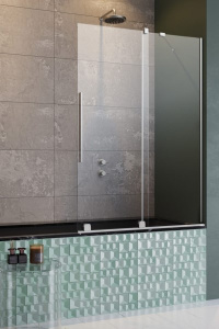 Душевая шторка на ванну Radaway Furo PND II, 100х150, прозрачный