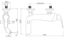 Смеситель для ванны Lemark Swan LM5402BG