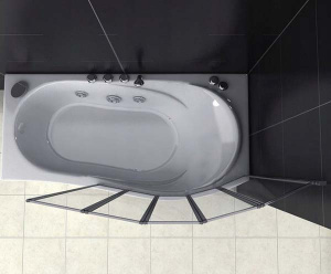 Душевая шторка на ванну Rea Idea 120 складная, 120х140, прозрачный