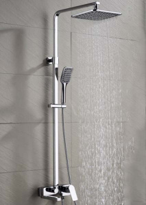 Душевая стойка Ganzer GZ21061 / GZ21061-F / GZ21061-С, белый, хром