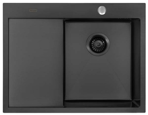 Кухонная мойка Arfeka AF 65 / 78 Black PVD Nano, 65х51, черный Nano