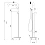 Смеситель для ванны Ganzer GZ03181-S