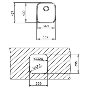 Кухонная мойка TEKA BE 340.400 PLUS, 34х40, полированный