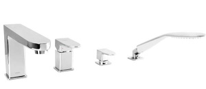 Смеситель на борт ванны Omnires Siena SN7332CR на 4 отверстия
