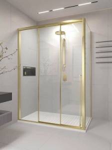 Душевой уголок Veconi Premium Prato 300 SP G-L / G-R 140, 140х90, прозрачный