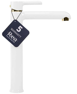 Смеситель для умывальника Rea Melia white gold REA-B2709