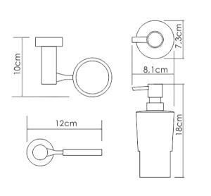 Дозатор для жидкого мыла Wasserkraft K-28299