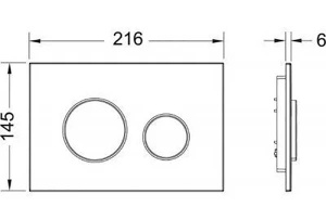 Комплект инсталляции TECEbase kit 9400401 с кнопкой Teceloop 9240920 и унитазом S-801
