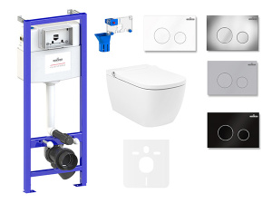 Комплект инсталляции 7 в 1 Lavinia Boho Relfix Smart V-Clean 87561121 / 87561122 / 87561123 / 87561124, белый