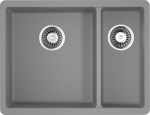 Кухонная мойка Omoikiri Kata 55-2-U, 55х42, leningrad grey