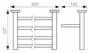 Полка для полотенец с держателем Kaiser KH-4709