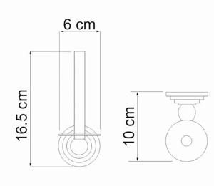 Держатель для туалетной бумаги Wasserkraft Isar K-7397