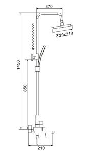 Душевая стойка Shevanik S4536C