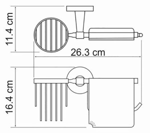 Держатель для туалетной бумаги Wasserkraft Isen K-4059