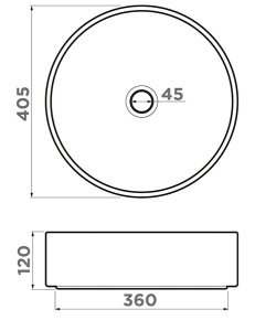 Умывальник Omoikiri Mira-NB Natceramic
