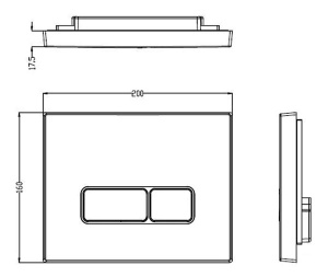 Кнопка для инсталляции WeltWasser Marberg 410 SE MT-BL