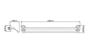 Держатель для полотенец Wisent WP2809