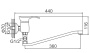 Смеситель для ванны Ledeme H01 L2101