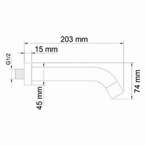 Излив Wasserkraft A018