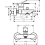 Смеситель для ванны Hansgrohe Rebris S 72440000