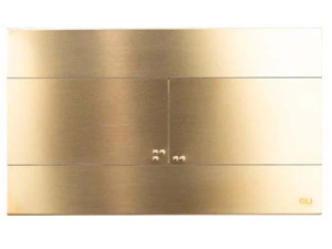 Кнопка для инсталляции OLI Slim Inox золото 888565 / белое золото 888561, золото