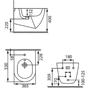 Подвесное биде Allen Brau Reality 4.32008.31
