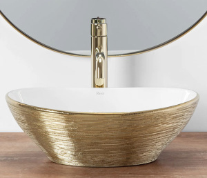 Умывальник Rea Sofia Brush Gold REA-U3697
