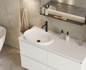Умывальник Canterno Гранда 560 овал Solid Surface