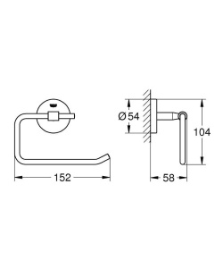 Держатель для туалетной бумаги Grohe BauCosmopolitan 40457001