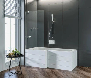 Душевая шторка на ванну Good Door Screen BS-C-CH, 80х140, прозрачный