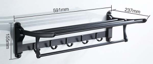Полка для полотенец с держателем Ledeme L5524