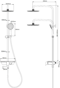 Душевая стойка WeltWasser WW DP 1020 WT