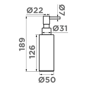Дозатор для жидкого мыла Omoikiri OM-06 GB