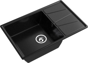 Кухонная мойка GranFest Vertex V-780L, 78х50, иней