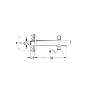 Излив Grohe BauContemporary 13390000