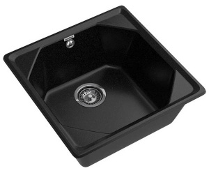 Кухонная мойка GranFest Unique U-500, 50х50, черный